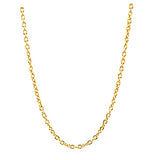 9k Gold Cable Chain For Pendeant and Necklaces - 18 Inches Long
