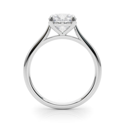 Engagement Ring For Women Natural Round Solitaire Diamond, G-H Color SI Clarity