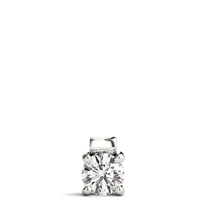 Natural Round Solitaire Diamond Pendant For Women, 4 Prong, 0.25 Ct To 1.00 Ct