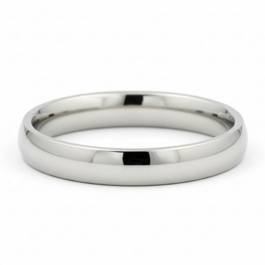 Court Shape Plain Wedding Band for Women | UK Made Gold & Platinum Ring