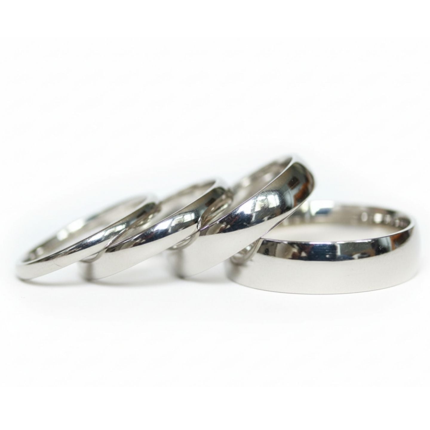 Court Shape Plain Wedding Band for Women | UK Made Gold & Platinum Ring