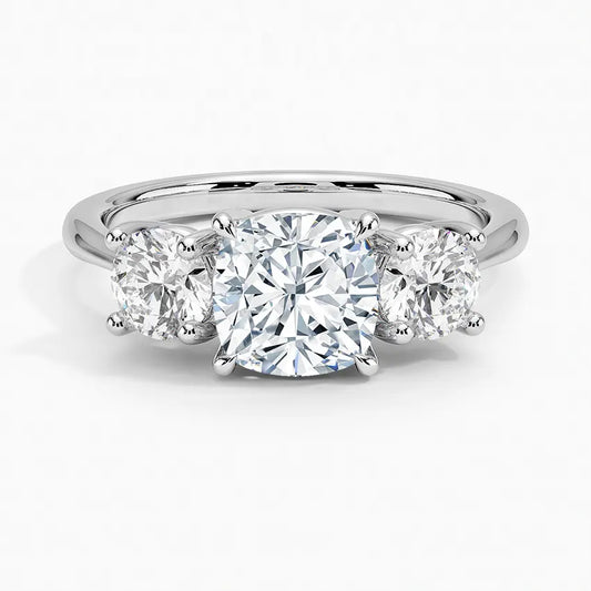 1.70 Carat 3 Stone Lab Grown Diamond Engagement Ring