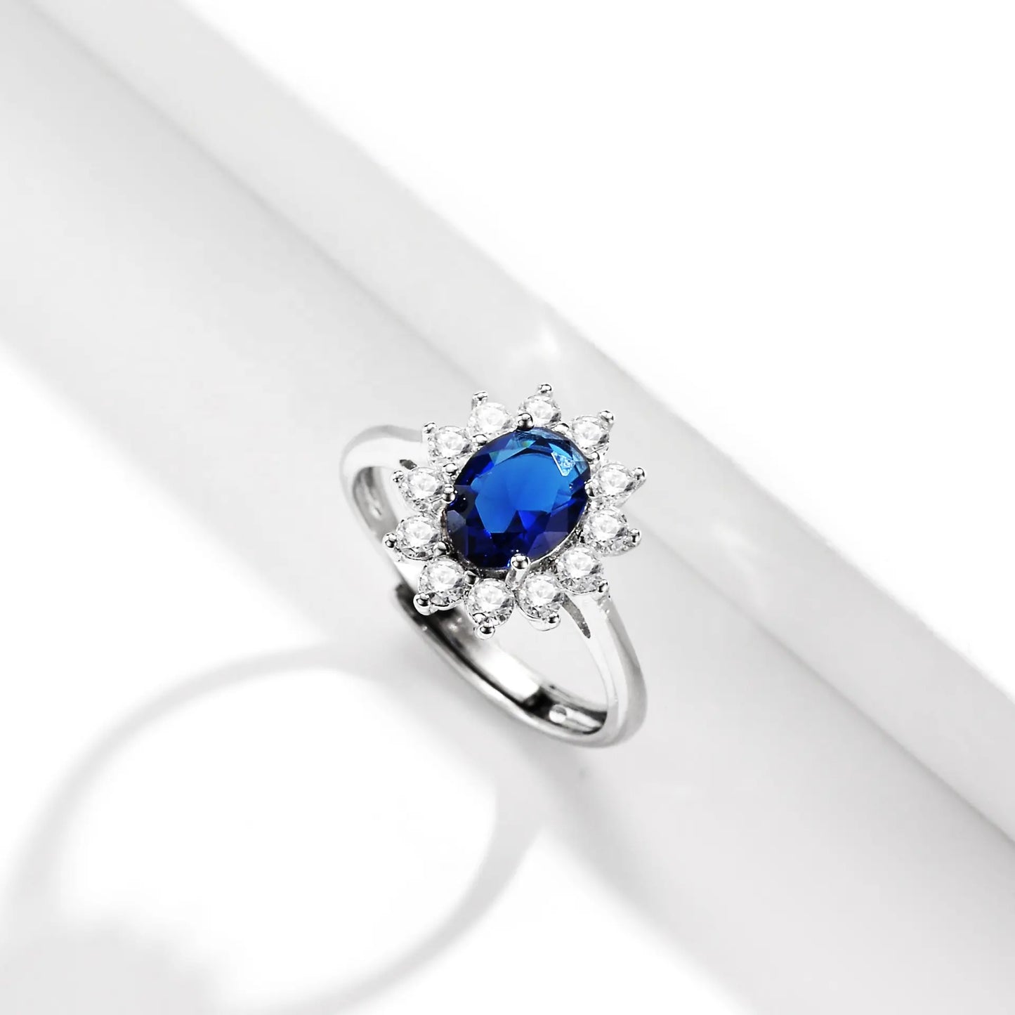 2.05 Carat Sapphire and Natural Diamond Ring