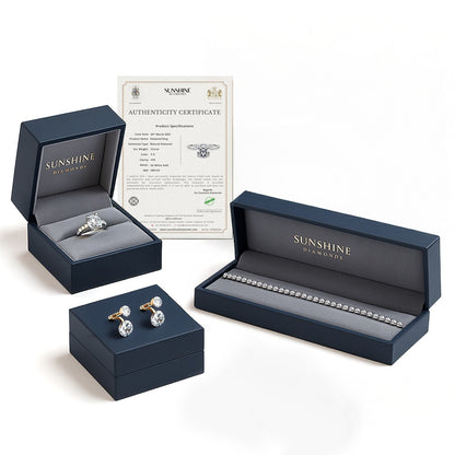 1.00ct Lab-Grown Round Cut D/VVS Diamond Pave Set Full Eternity Ring.