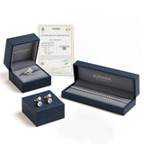 5.00ct Lab-Grown Oval Cut D/VVS Diamond Prong Set Full Eternity Ring.