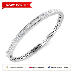 Lab grown diamond tennis bracelet
