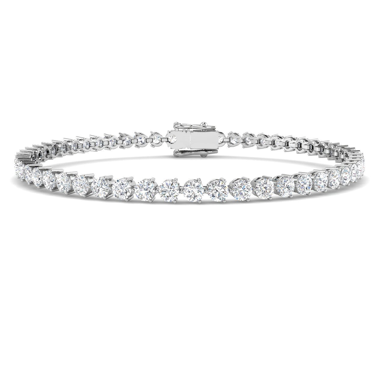 4.00 Carat D-E/VS Lab Grown Diamond Tennis Bracelet 9k White Gold Ready To Ship