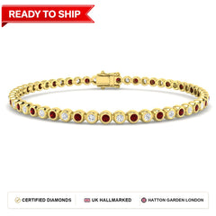 Lab grown diamond tennis bracelet
