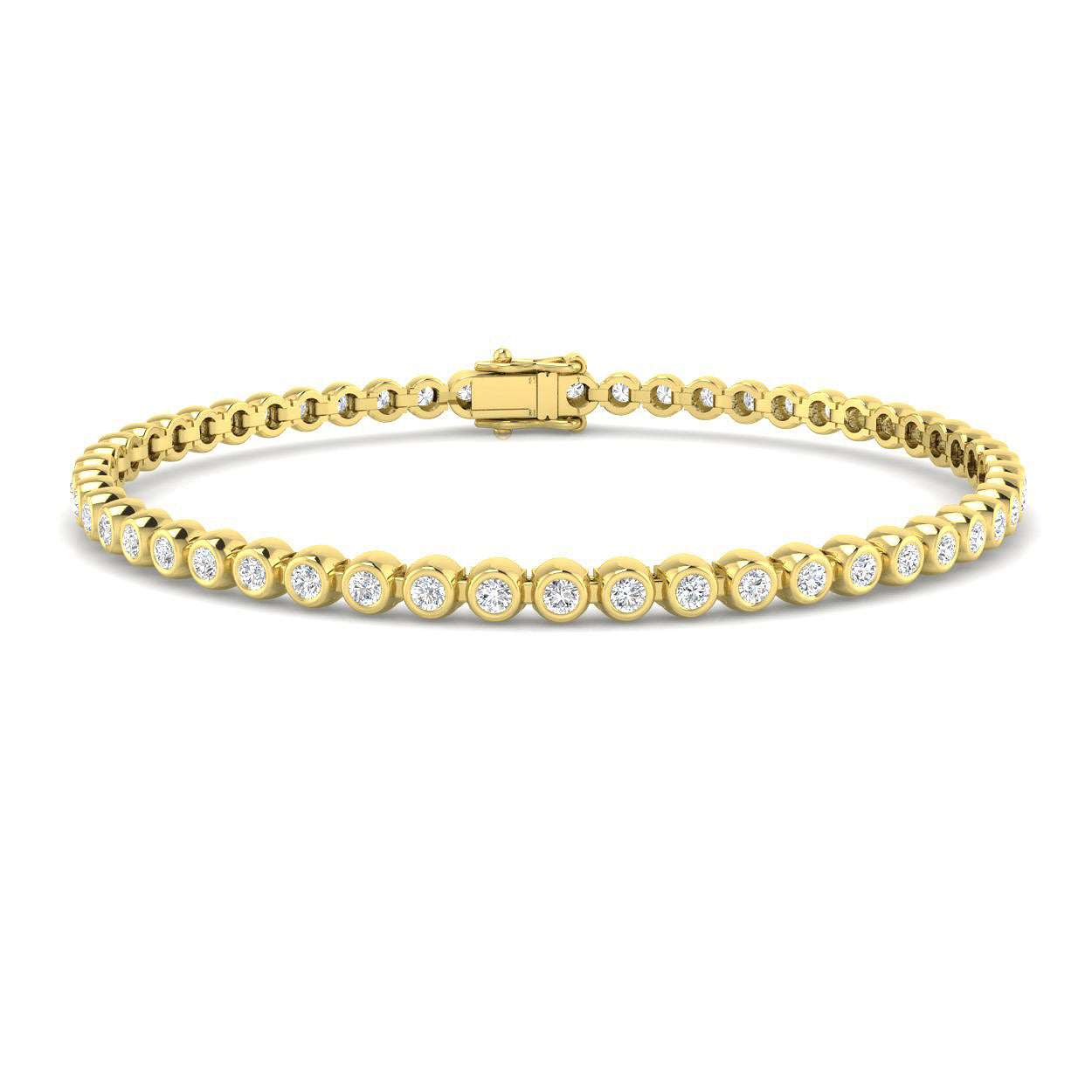 2.03ct Lab Grown Diamond Bracelet in 9K Yellow Gold