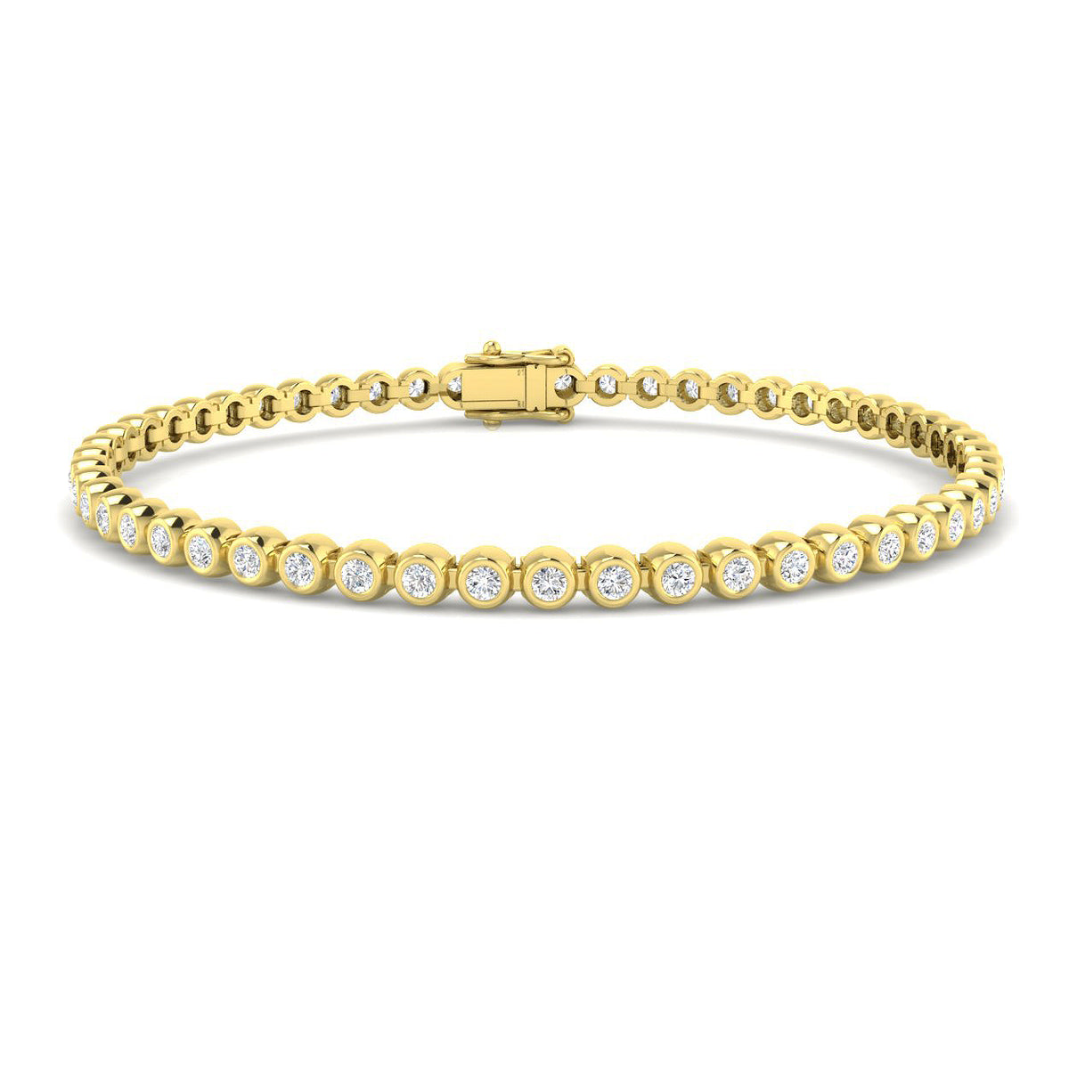 2.03ct Lab Grown Diamond Bracelet in 9K Yellow Gold