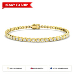 Lab grown diamond tennis bracelet