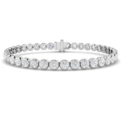 5.1 Carat Lab Grown Round Diamond Tennis Bracelet 9k White Gold Ready To Ship