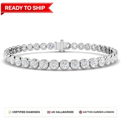 Lab grown diamond tennis bracelet