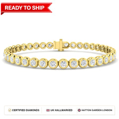 Lab grown diamond tennis bracelet