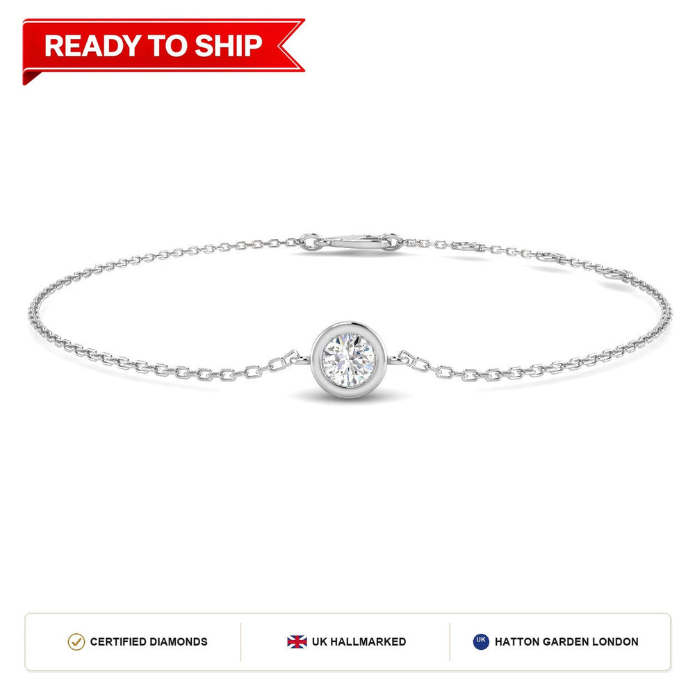 Lab grown diamond tennis bracelet