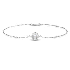 0.30 Ct D-E/VS Lab Grown Diamond Everyday Bracelet 9k White Gold Ready To Ship