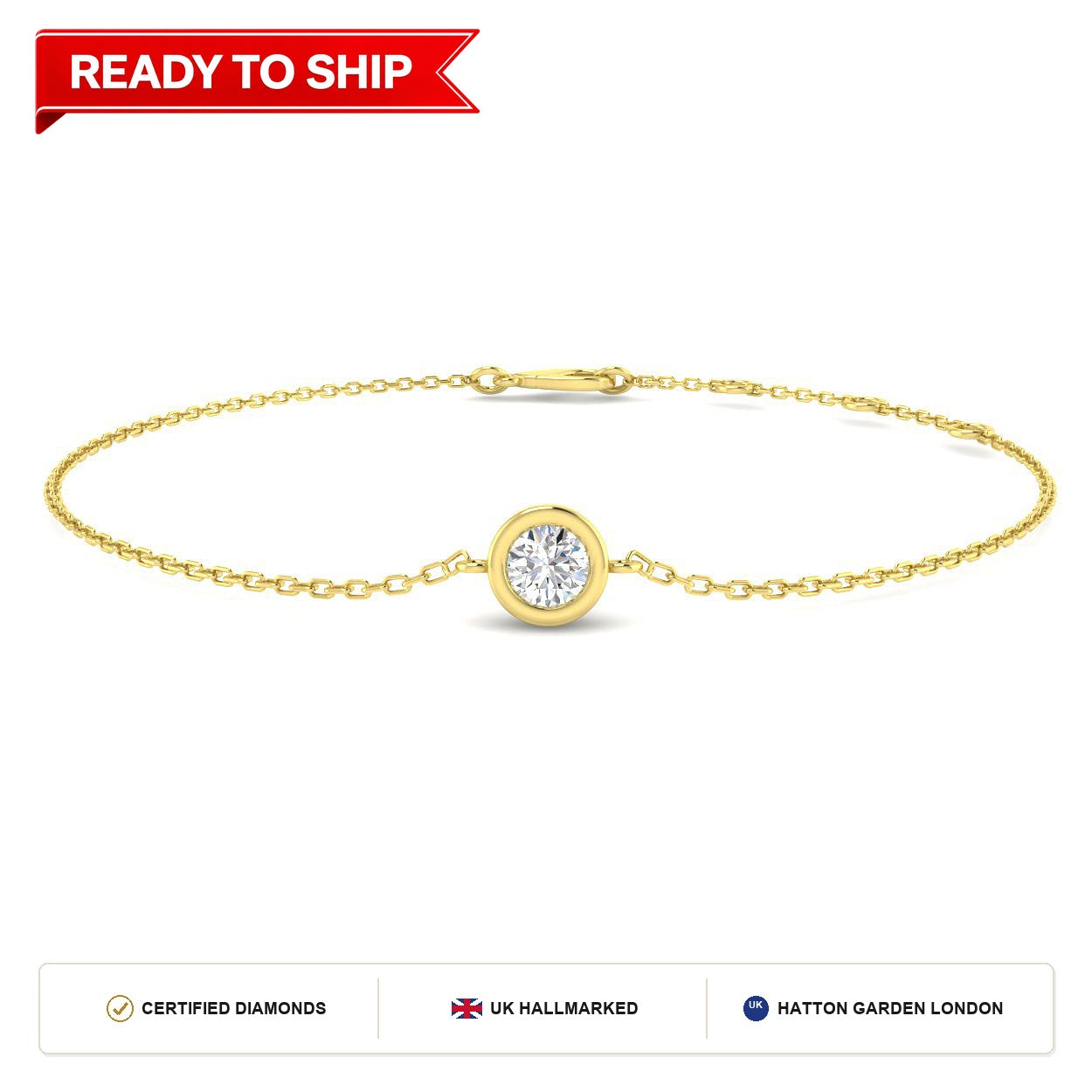 Lab grown diamond tennis bracelet