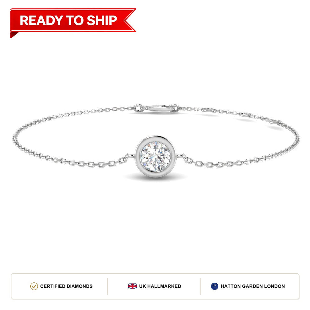 Lab grown diamond tennis bracelet