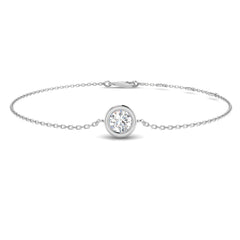 0.60 Ct D-E/VS Lab Grown Diamond Everyday Bracelet 9k White Gold Ready To Ship