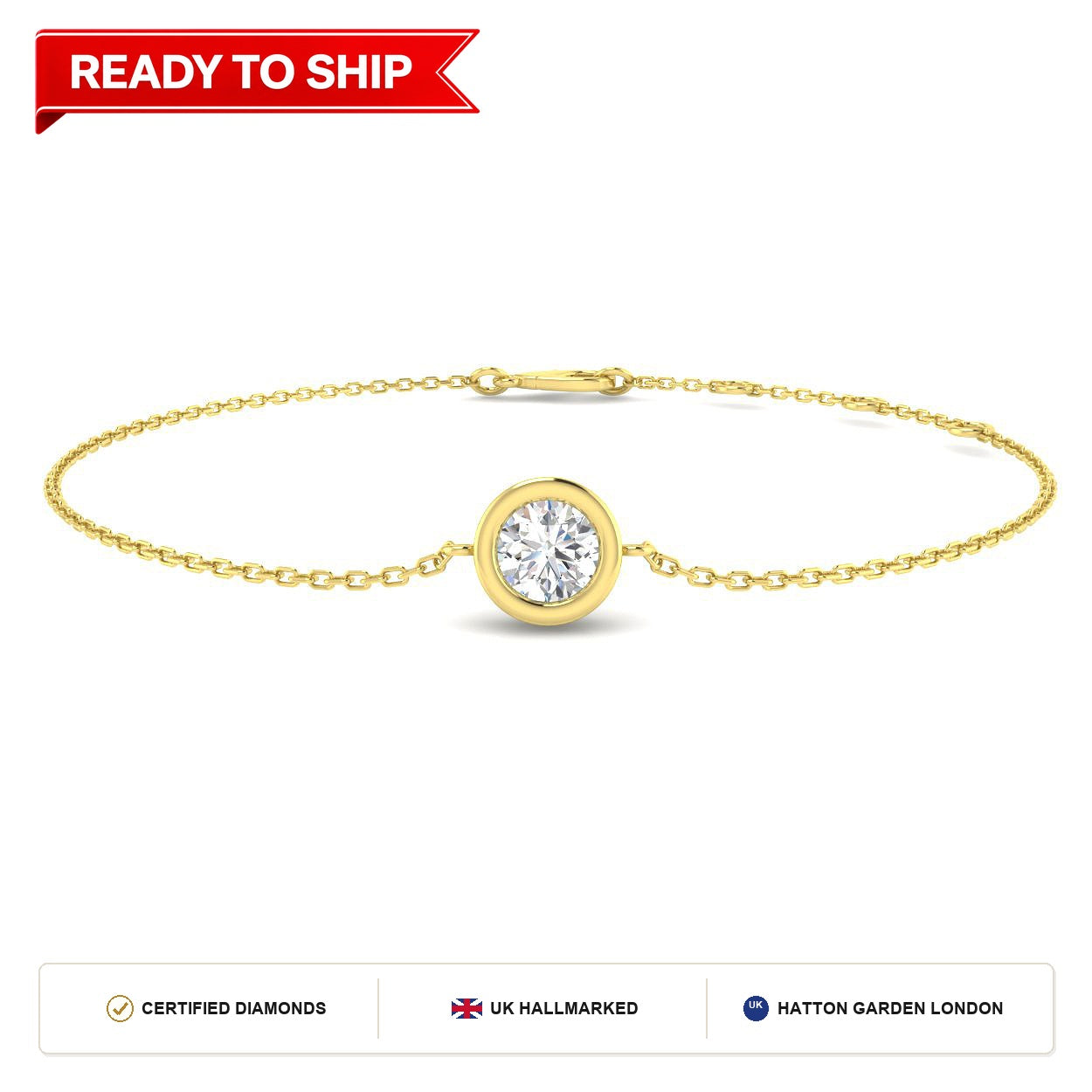 Lab grown diamond tennis bracelet
