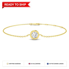 Lab grown diamond tennis bracelet