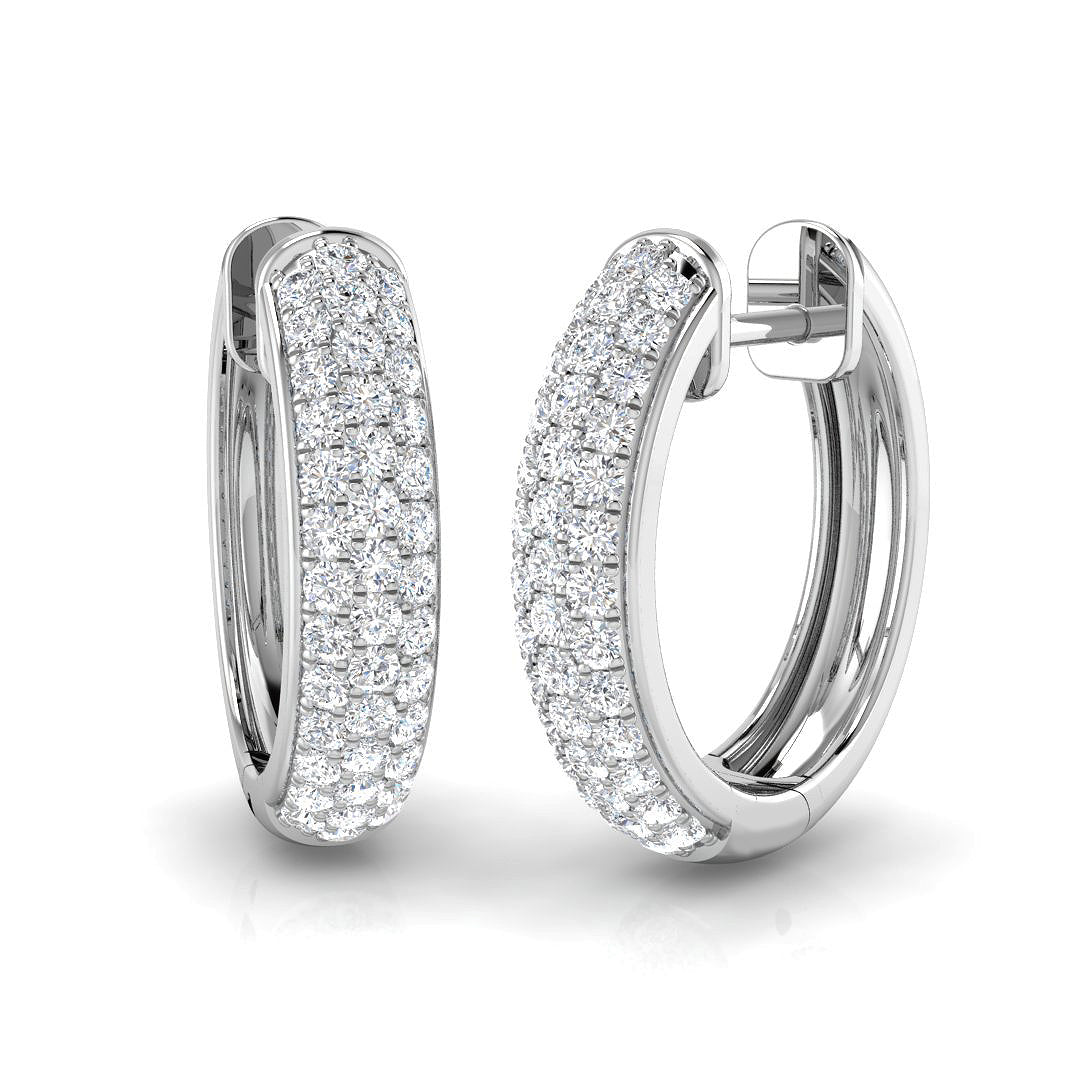 Winter Collection Diamond Earring 0.75 ct  Platinum, 9ct, 18ct White, Yellow & Rose Gold | Handcrafted Fine Jewellery-12
