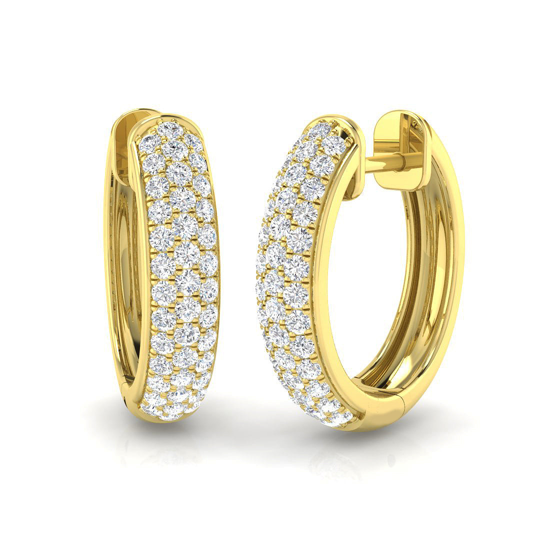Winter Collection Diamond Earring 0.75 ct  Platinum, 9ct, 18ct White, Yellow & Rose Gold | Handcrafted Fine Jewellery-14