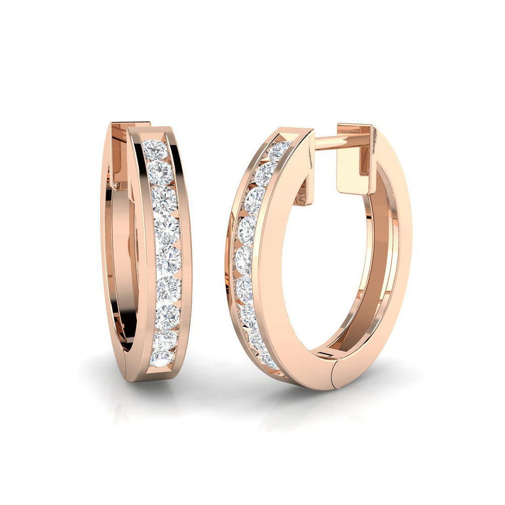 Hoop Earrings - Engsy 0.33ct Lab Grown Diamond