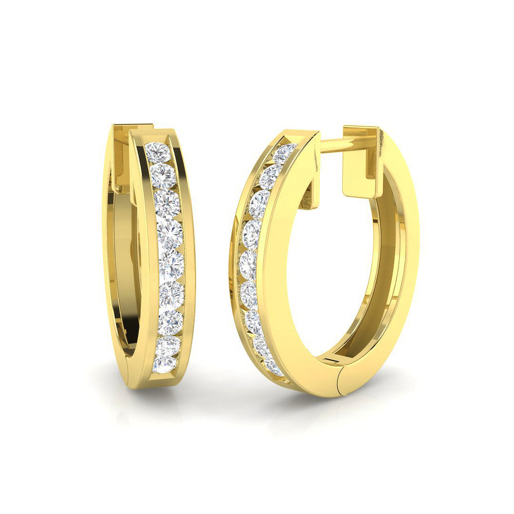 Hoop Earrings - Engsy 0.33ct Lab Grown Diamond