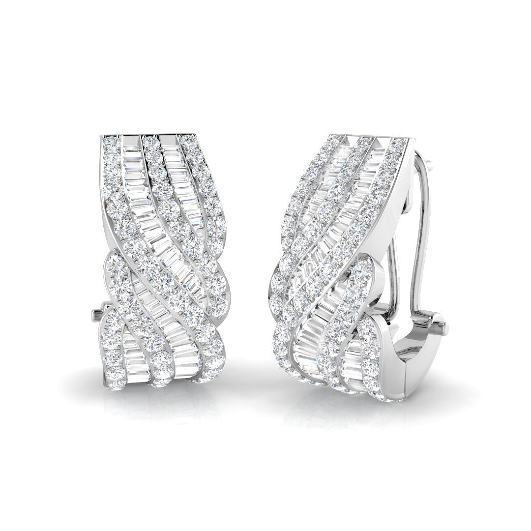 Holiday Special Diamond Earring 1.75 ct  Platinum, 9ct, 18ct White, Yellow & Rose Gold | Handcrafted Fine Jewellery-12