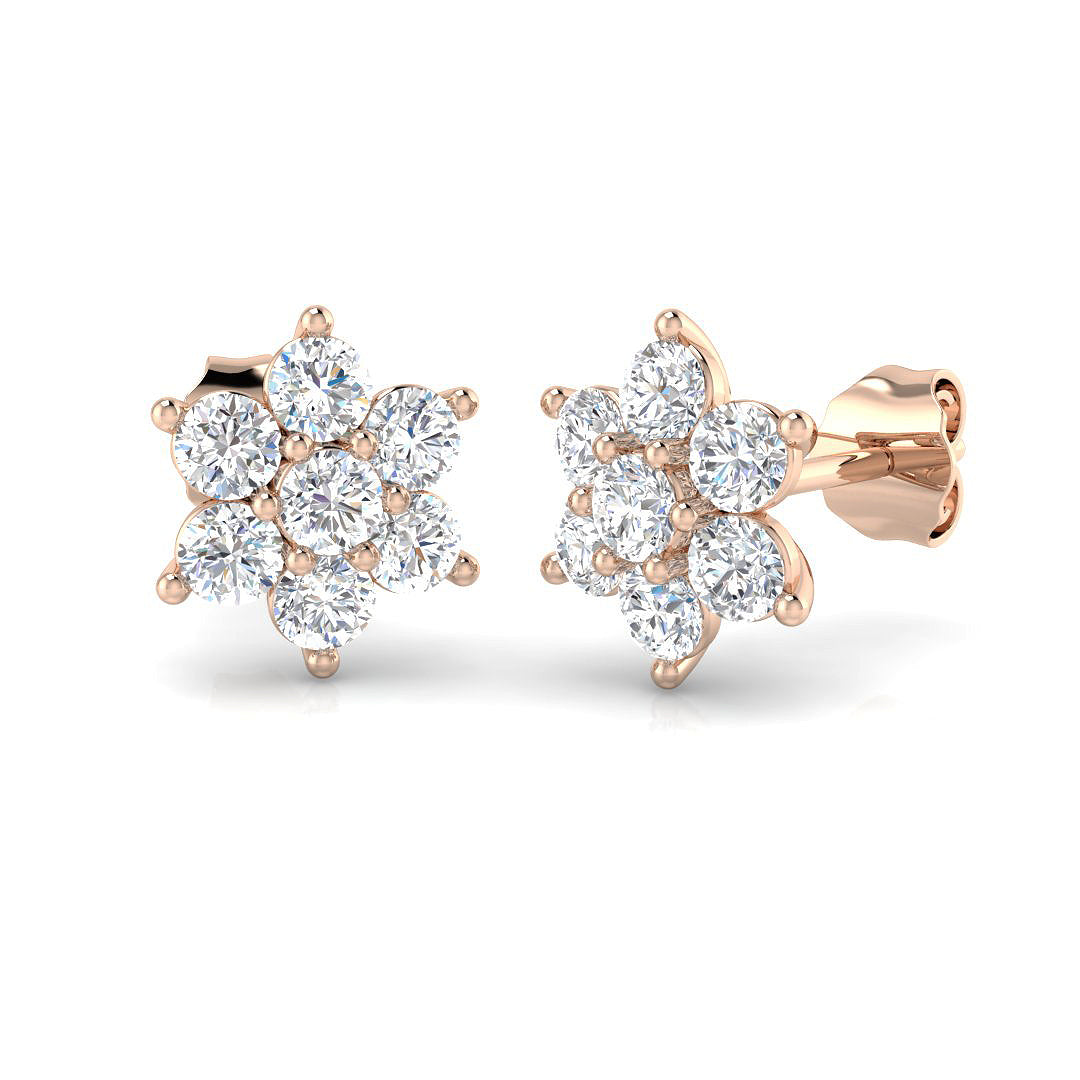 Valentine Special Diamond Earring 1 ct  Platinum, 9ct, 18ct White, Yellow & Rose Gold | Handcrafted Fine Jewellery-11