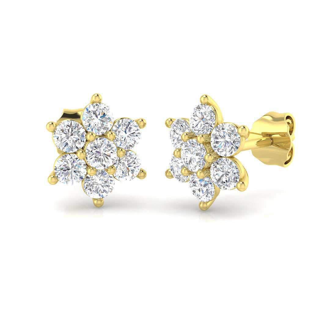 Valentine Special Diamond Earring 1 ct  Platinum, 9ct, 18ct White, Yellow & Rose Gold | Handcrafted Fine Jewellery-14