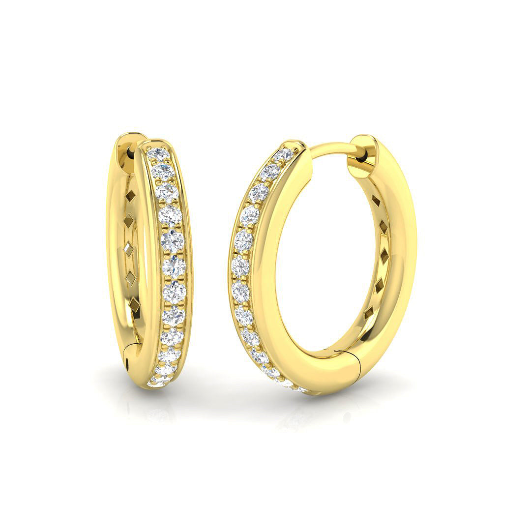 Hoop Earrings - Truhy 0.15ct Exquisite Diamond