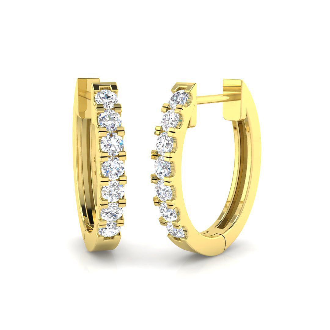 Hoop Earrings - Truly 0.33ct Elegant Lab Grown Diamond