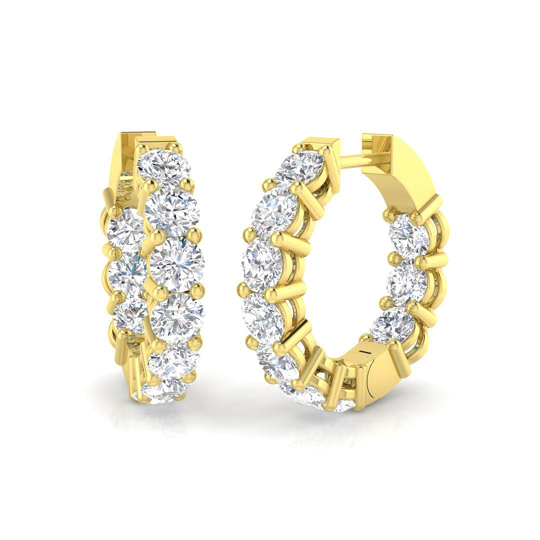 Unique Jewellery Diamond Earring 4 ct  Platinum, 9ct, 18ct White, Yellow & Rose Gold | Handcrafted Fine Jewellery-14