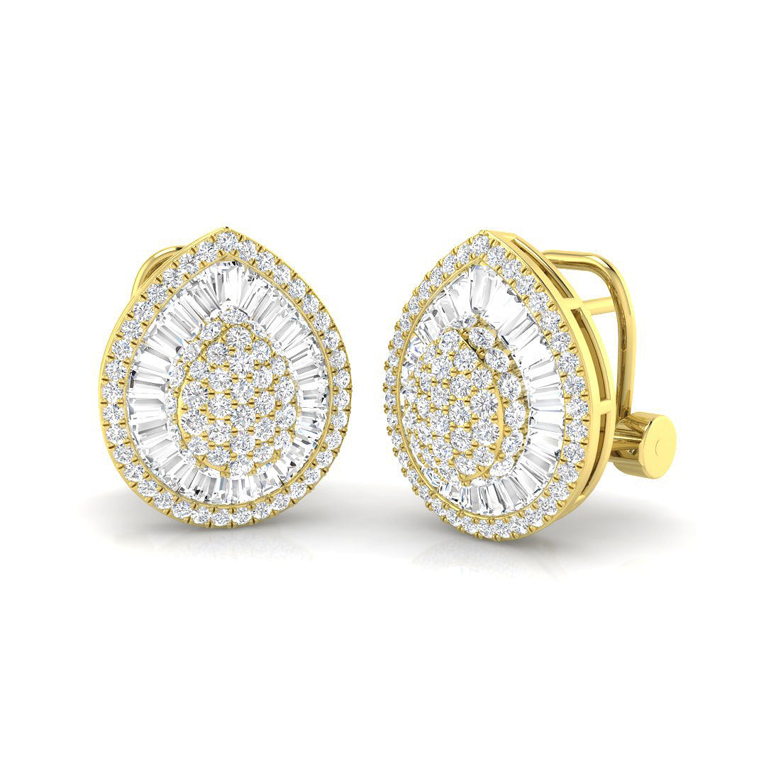 Chandelier Grace Diamond Earring 1.5 ct  Platinum, 9ct, 18ct White, Yellow & Rose Gold | Handcrafted Fine Jewellery-14