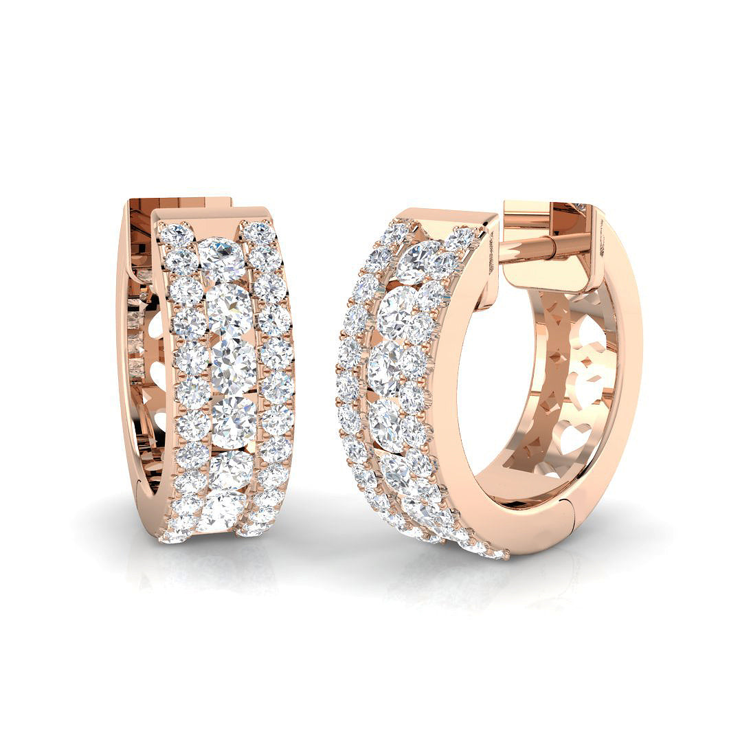 Perfectly Paired Diamond Earring 0.75 ct  Platinum, 9ct, 18ct White, Yellow & Rose Gold | Handcrafted Fine Jewellery-13