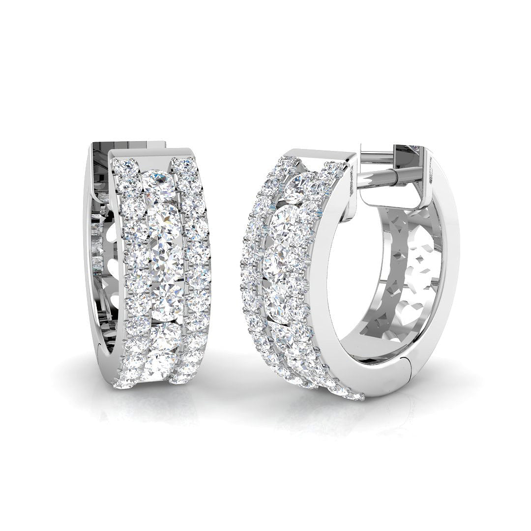 Perfectly Paired Diamond Earring 0.75 ct  Platinum, 9ct, 18ct White, Yellow & Rose Gold | Handcrafted Fine Jewellery-14