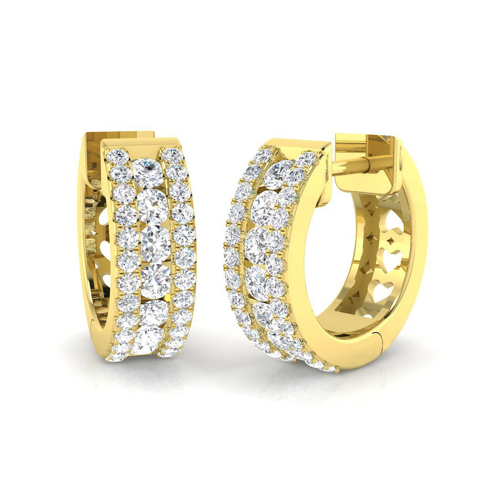 Perfectly Paired Diamond Earring 0.75 ct  Platinum, 9ct, 18ct White, Yellow & Rose Gold | Handcrafted Fine Jewellery-16