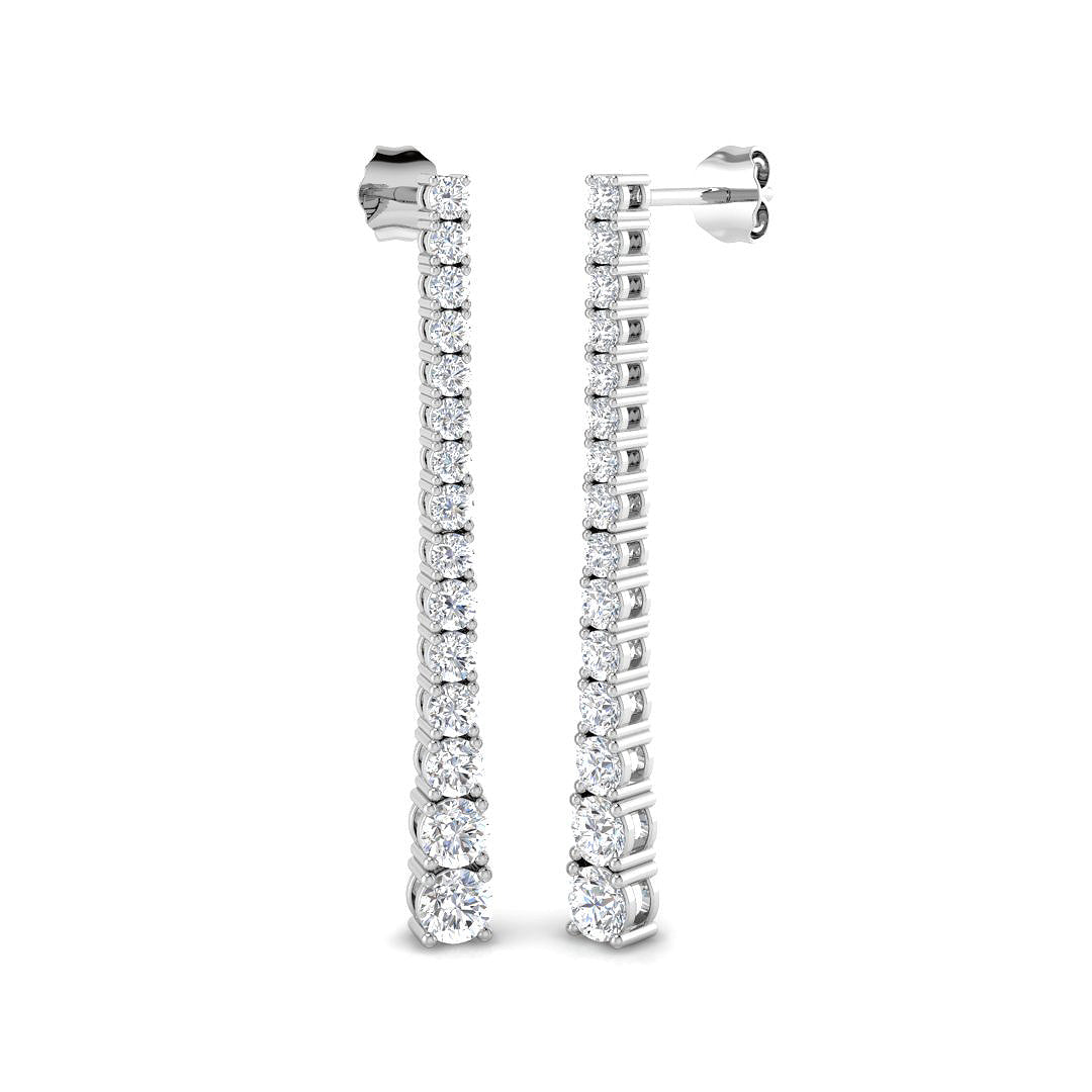 Beautifully Matched Diamond Earring 2.25 ct  Platinum, 9ct, 18ct White, Yellow & Rose Gold | Handcrafted Fine Jewellery-12