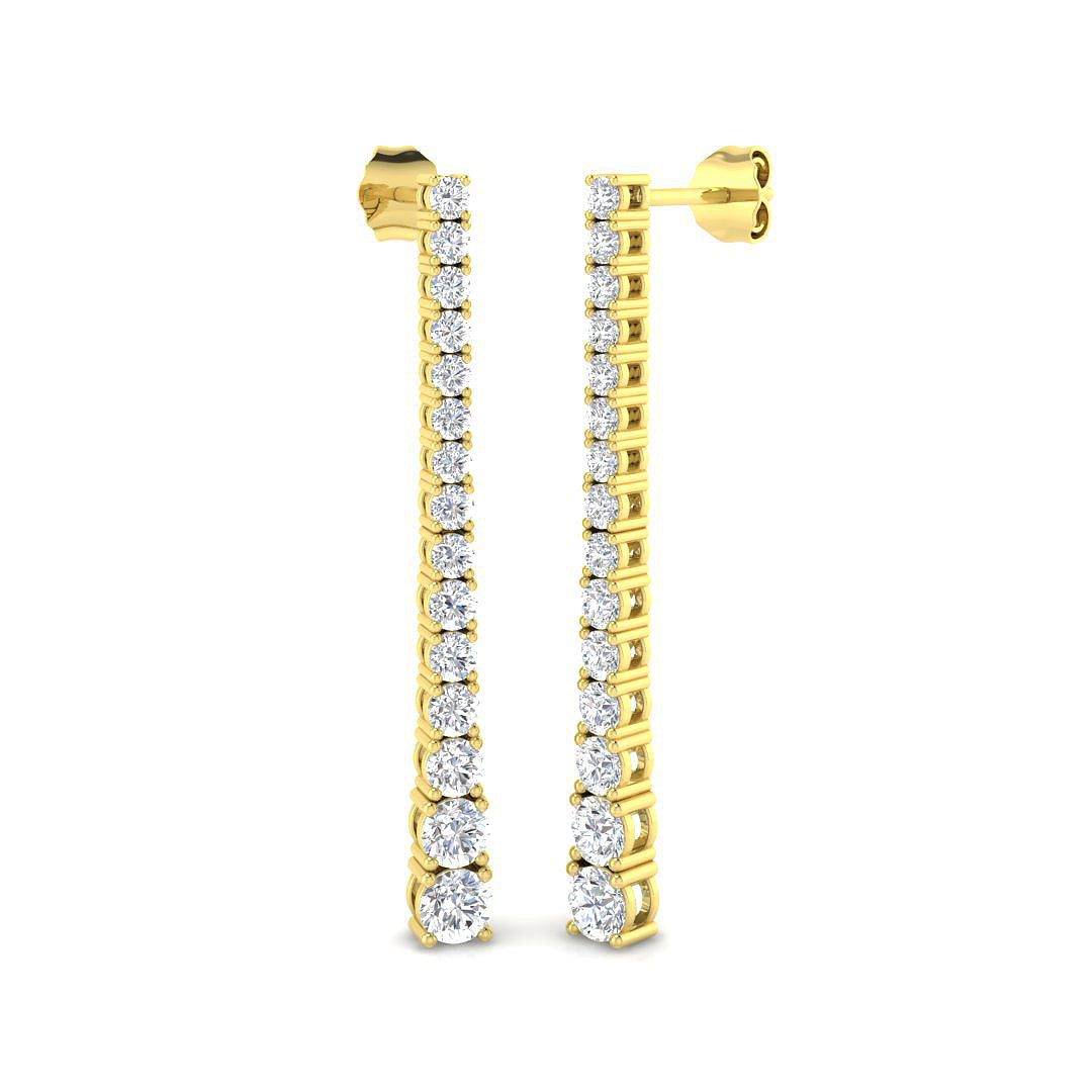 Beautifully Matched Diamond Earring 2.25 ct  Platinum, 9ct, 18ct White, Yellow & Rose Gold | Handcrafted Fine Jewellery-14