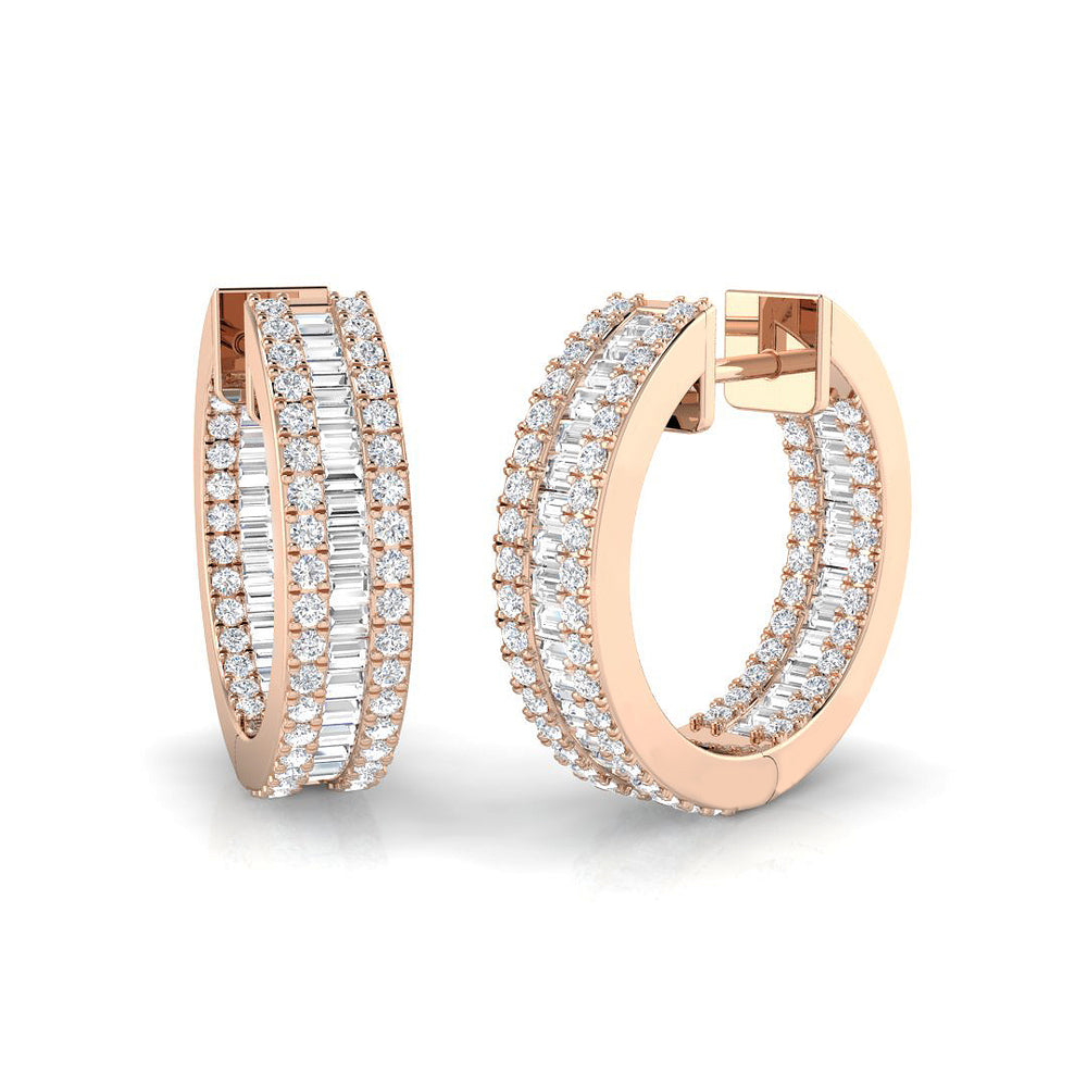 Harmoniously Linked Diamond Earring 1.5 ct  Platinum, 9ct, 18ct White, Yellow & Rose Gold | Handcrafted Fine Jewellery-11