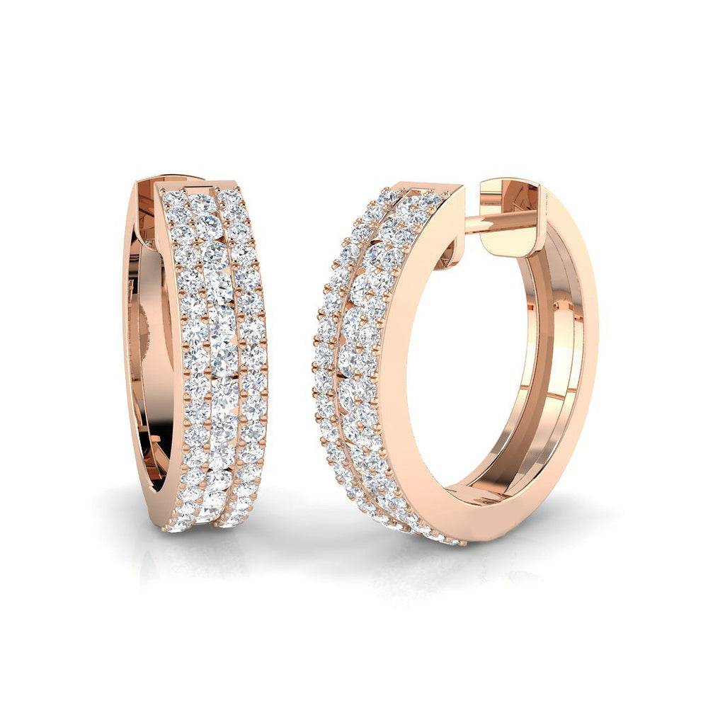 Elegantly Coordinated Diamond Earring 0.75 ct  Platinum, 9ct, 18ct White, Yellow & Rose Gold | Handcrafted Fine Jewellery-11