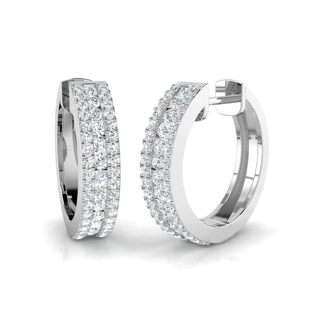 Elegantly Coordinated Diamond Earring 0.75 ct  Platinum, 9ct, 18ct White, Yellow & Rose Gold | Handcrafted Fine Jewellery-12