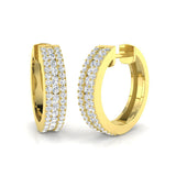 Hoop Earrings - Trippy 0.5ct Elegant Diamond Fine Sparkle