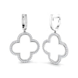 "Elegant 0.5ct Gold Drop & Trilogy Diamond Earrings - Slippy Style"
