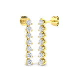 Skillfully Combined Diamond Earring 0.75 ct  Platinum, 9ct, 18ct White, Yellow & Rose Gold | Handcrafted Fine Jewellery-14