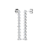 Artfully Arranged Diamond Earring 1.25 ct  Platinum, 9ct, 18ct White, Yellow & Rose Gold | Handcrafted Fine Jewellery-12