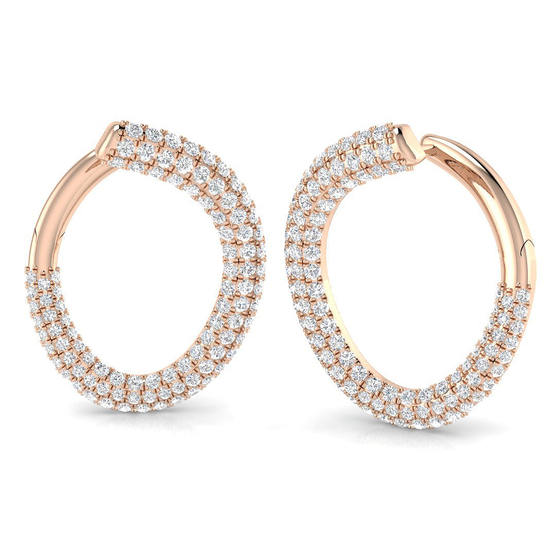 Gentle Radiance Diamond Earring 1 ct  Platinum, 9ct, 18ct White, Yellow & Rose Gold | Handcrafted Fine Jewellery-4