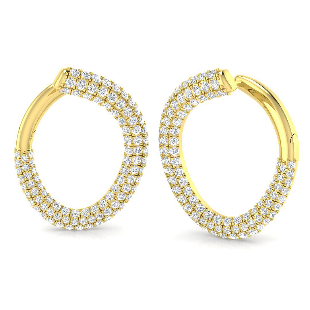 Gentle Radiance Diamond Earring 1 ct  Platinum, 9ct, 18ct White, Yellow & Rose Gold | Handcrafted Fine Jewellery-6
